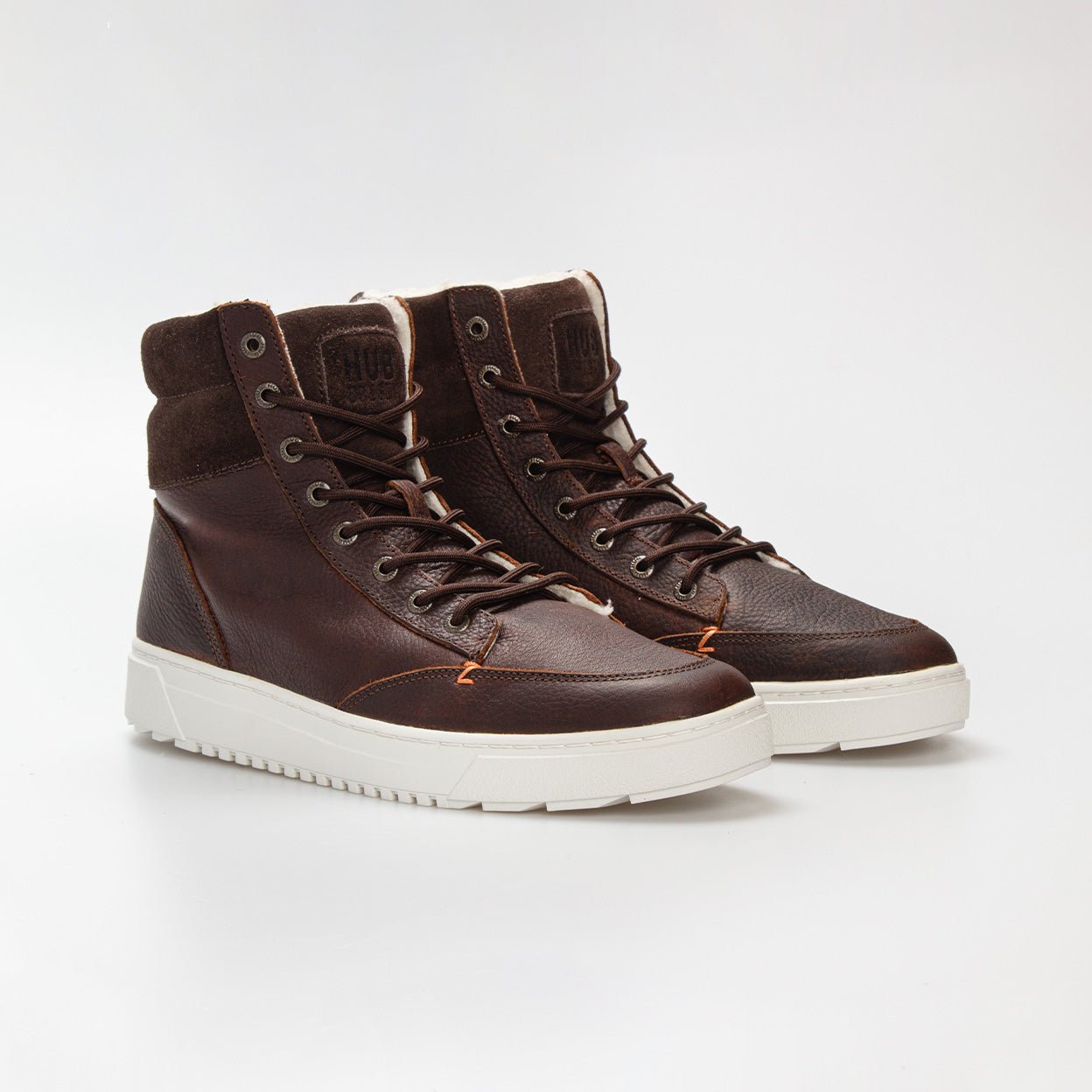 Dublin 2.0 | Dark Brown/Off White | Men - hubfootwear