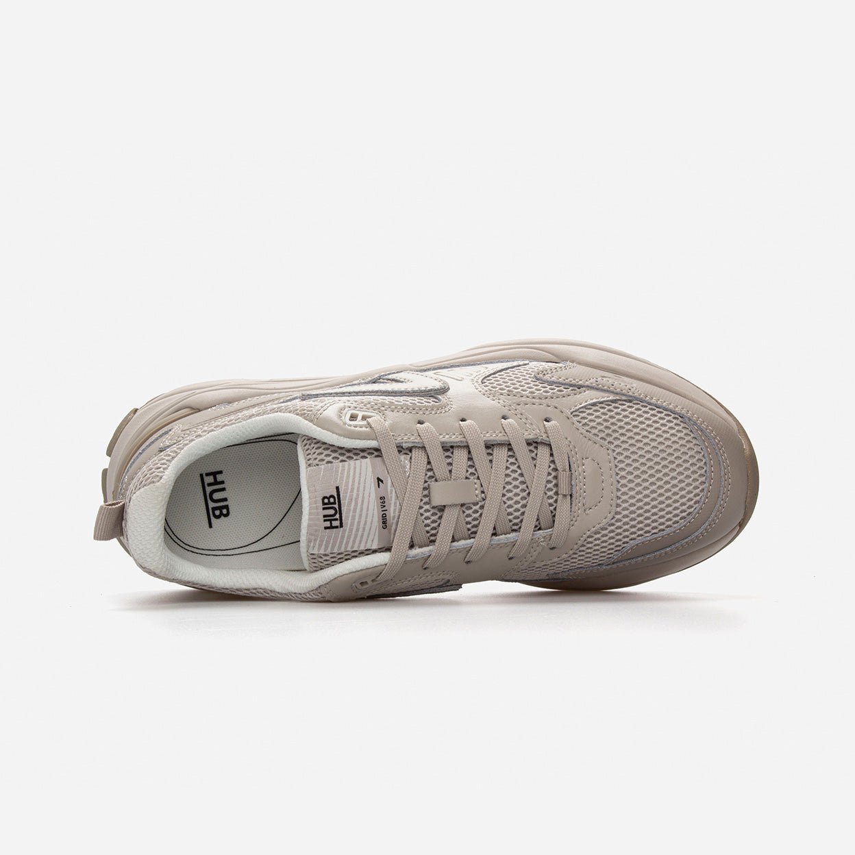 Grid | Light Bone/Bone | Men - hubfootwear