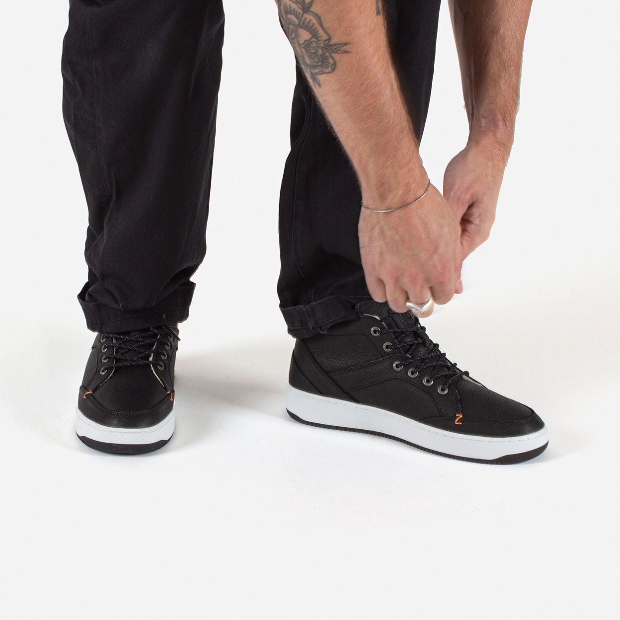 Kingston 2.1 wool | Black/White | Men - hubfootwear