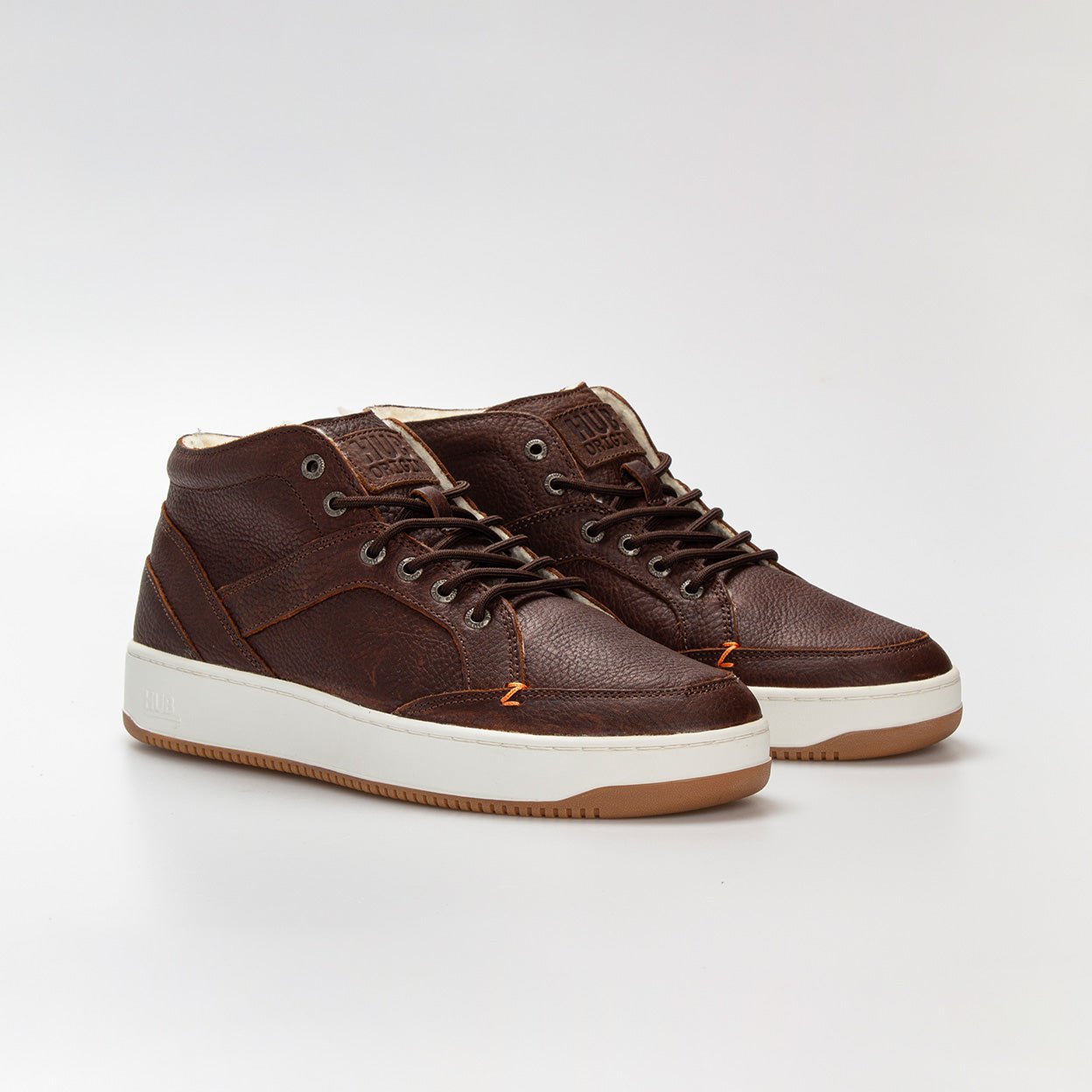 Kingston 2.1 wool | Dark Brown/Off White | Men - hubfootwear