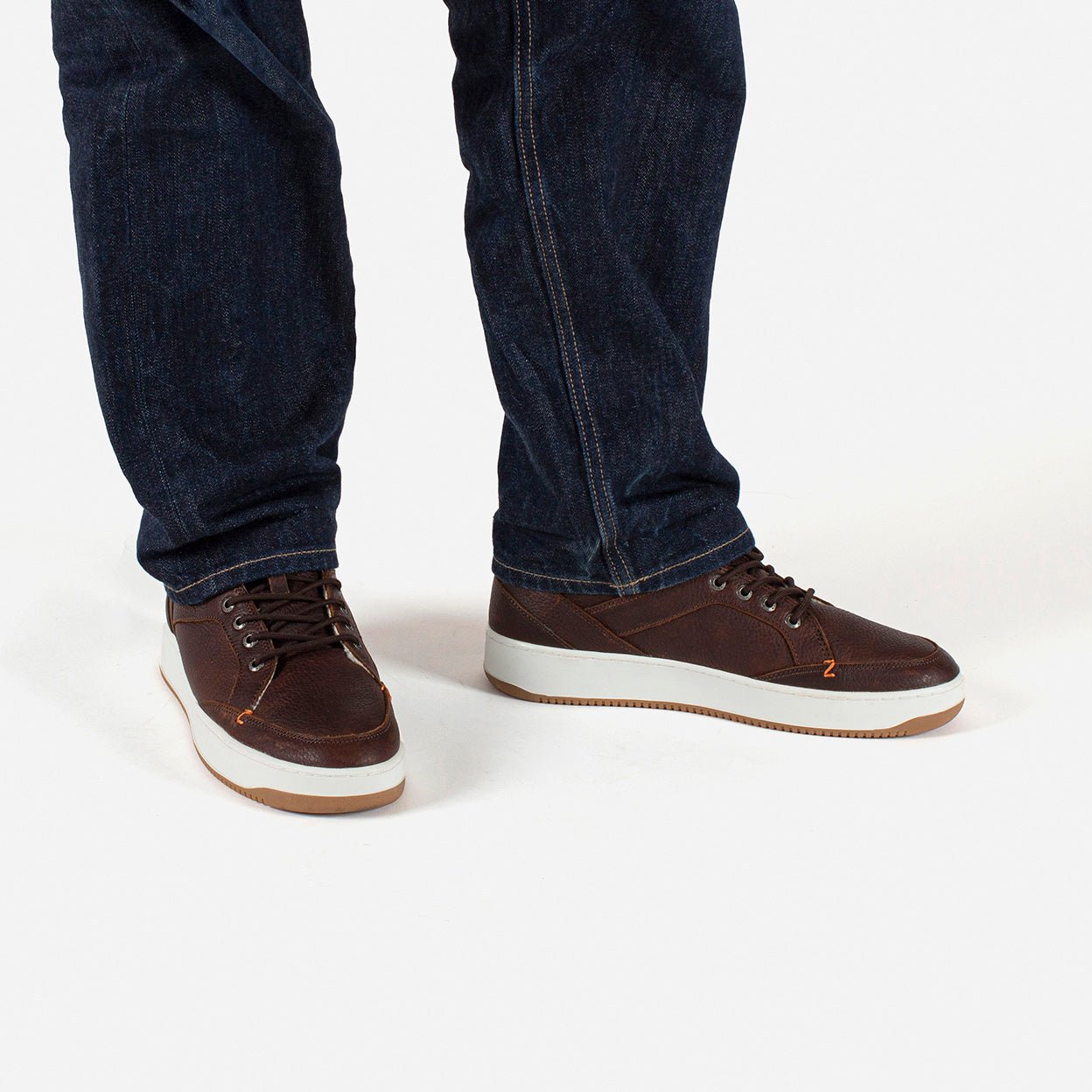 Kingston 2.1 wool | Dark Brown/Off White | Men - hubfootwear