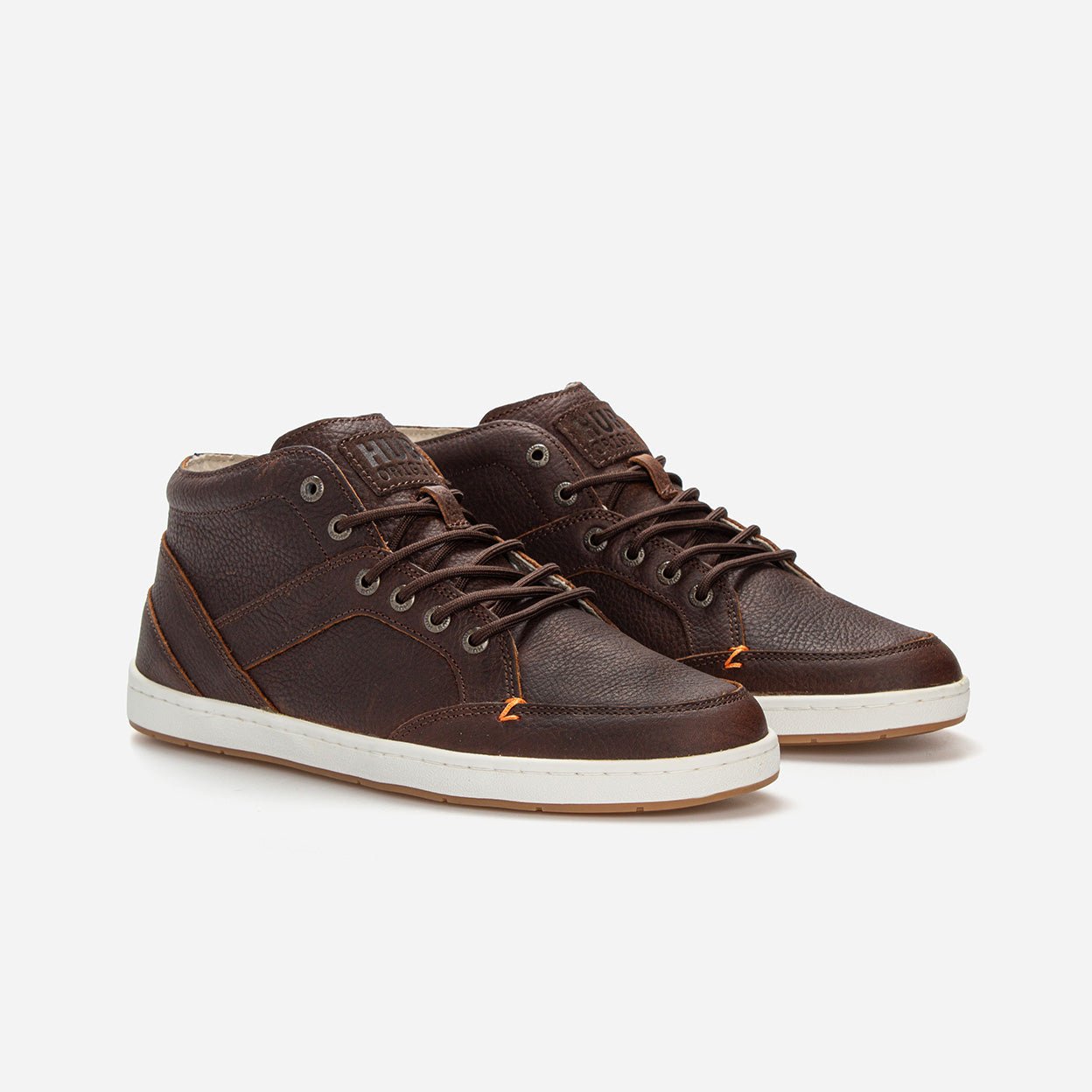 Kingston | Dark Brown/Off White | Men - hubfootwear