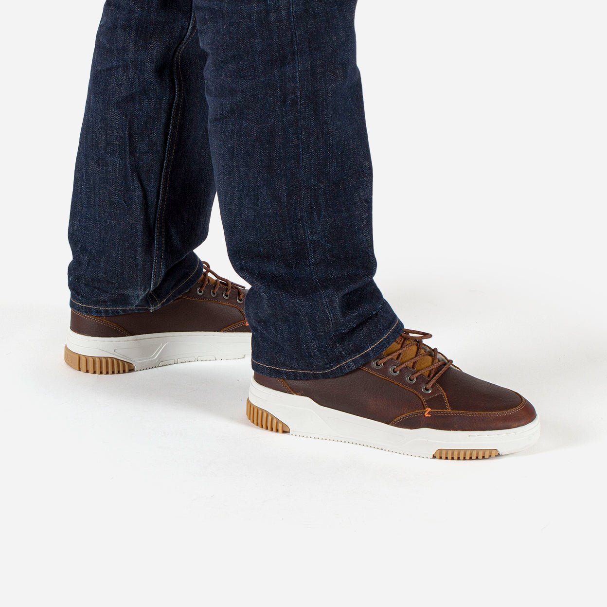 Mark 2.1 | Cognac/Off White | Men - hubfootwear