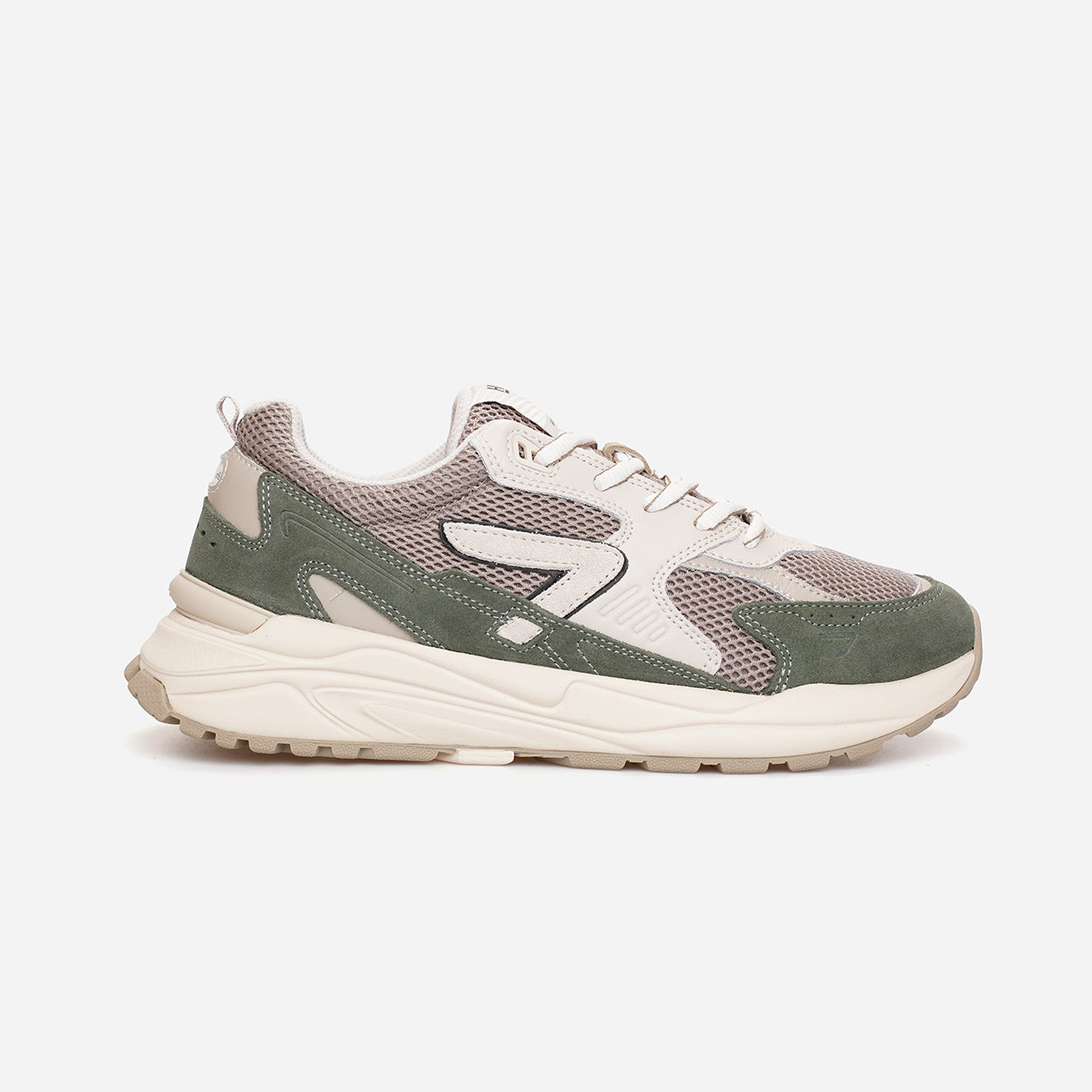 Grid | Almond Brown/Sage-Green | Men