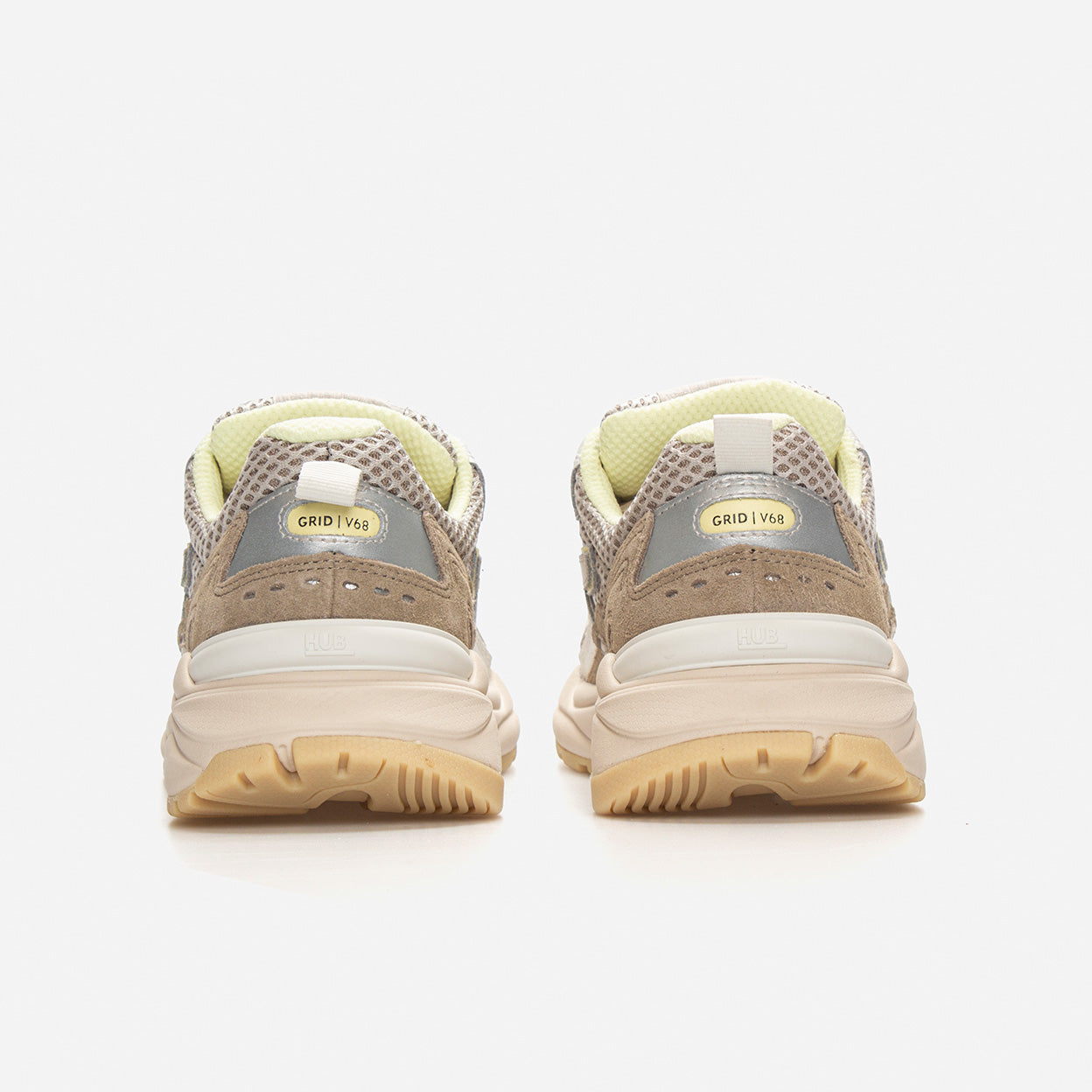 Braun/Off-white/Gelb