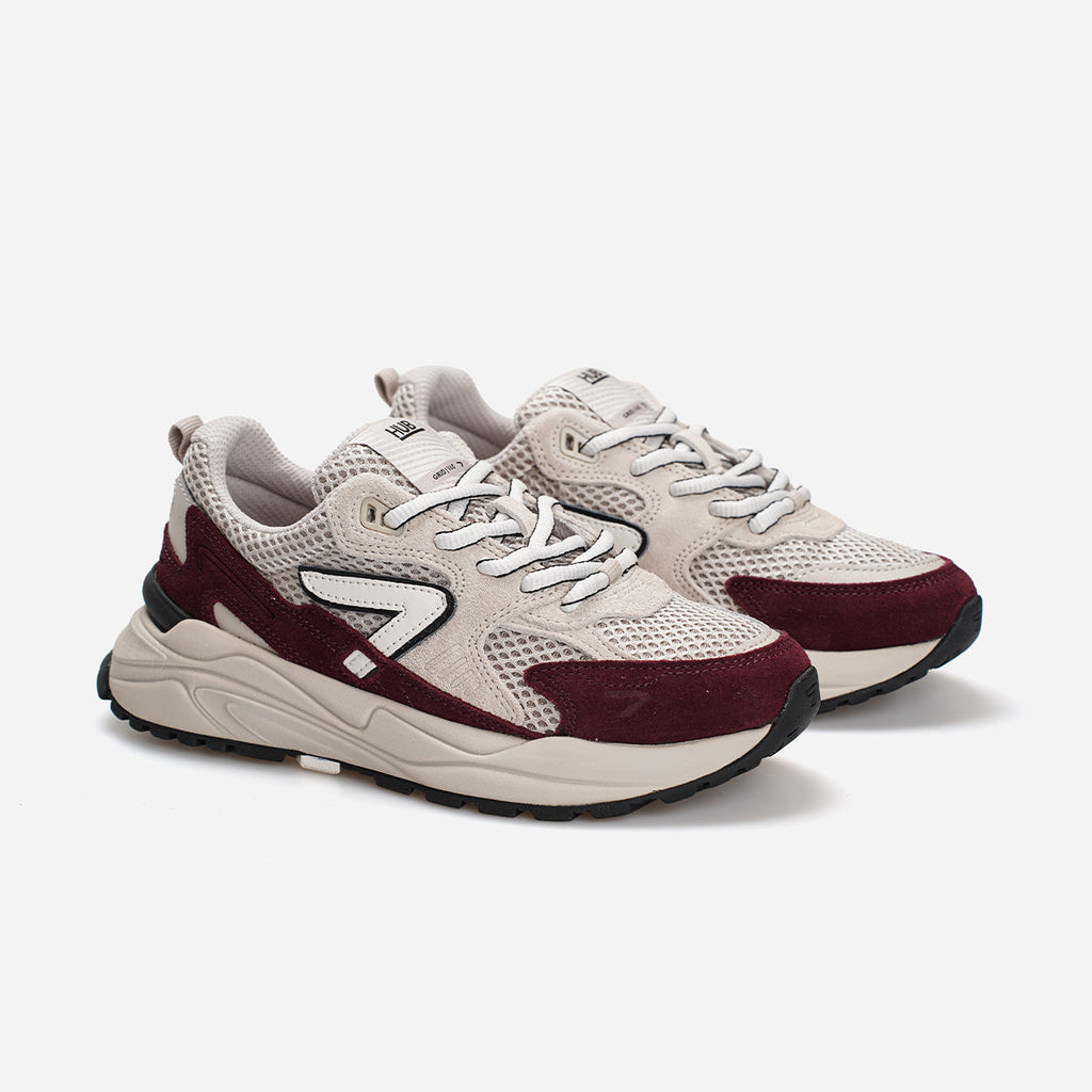 HUB Grid | Almond Brown/Dark Burgundy | Women