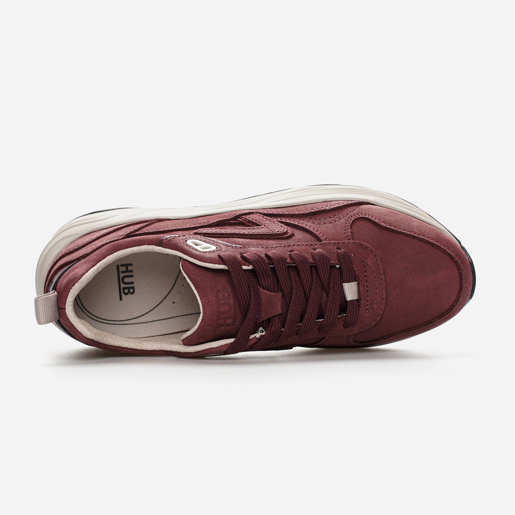 Glide | Dark Burgundy/Light Bone | Damen