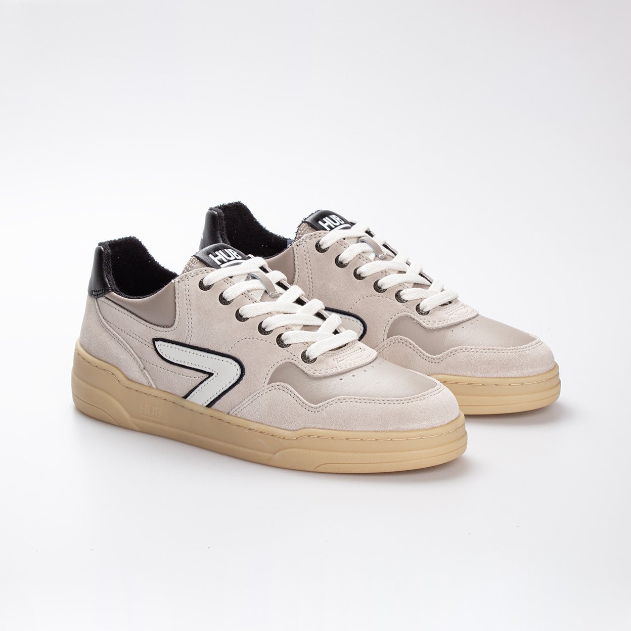 Court | Bone/Off White/Black | Men - HUB Footwear