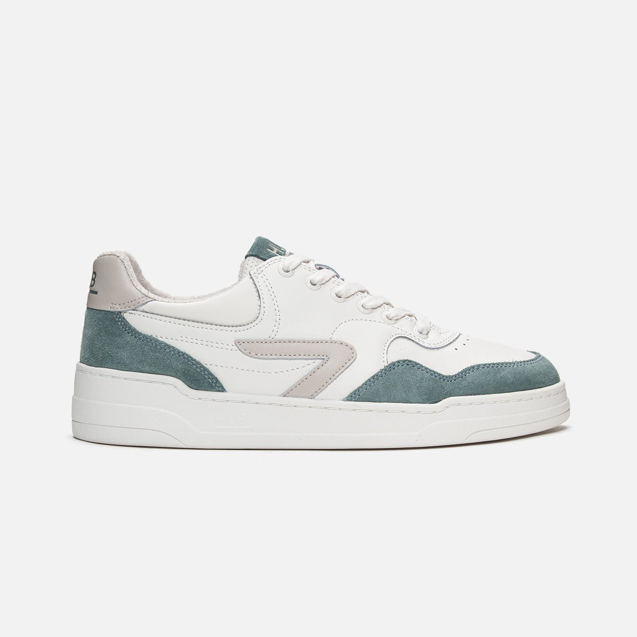 Court | Off White/Bone/Leaf Green | Men - HUB Footwear