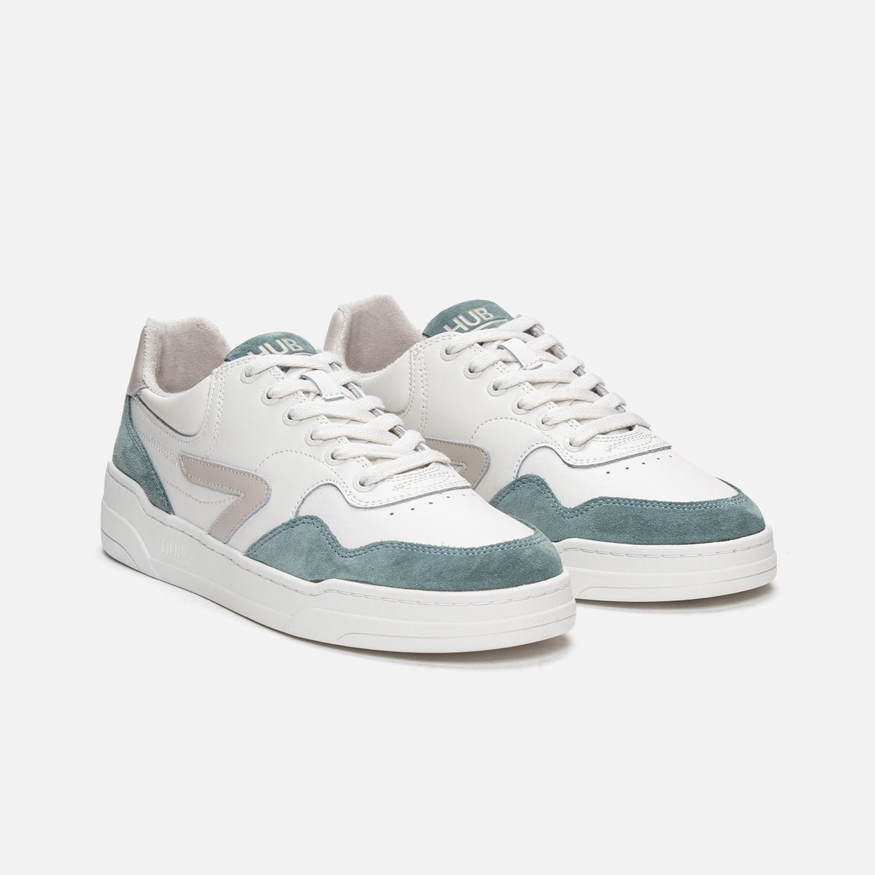 Court | Off White/Bone/Leaf Green | Men - HUB Footwear