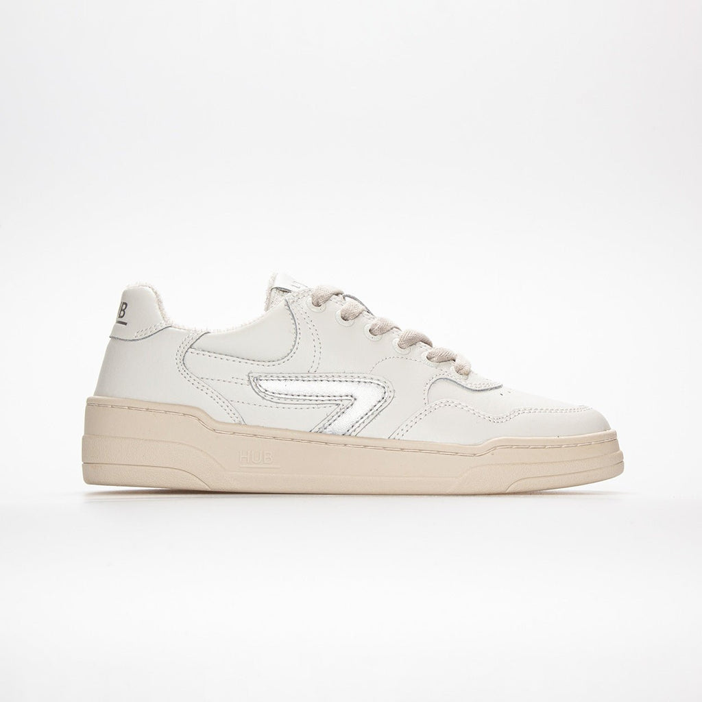 Court | Off White/Dull Silver | Women - HUB Footwear