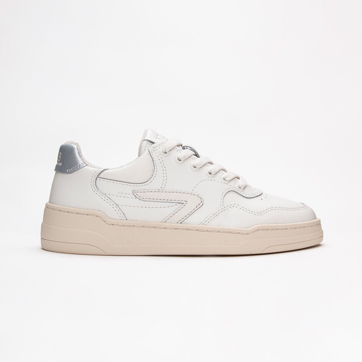Court | Off White/Light Bone/Silver | Women - HUB Footwear