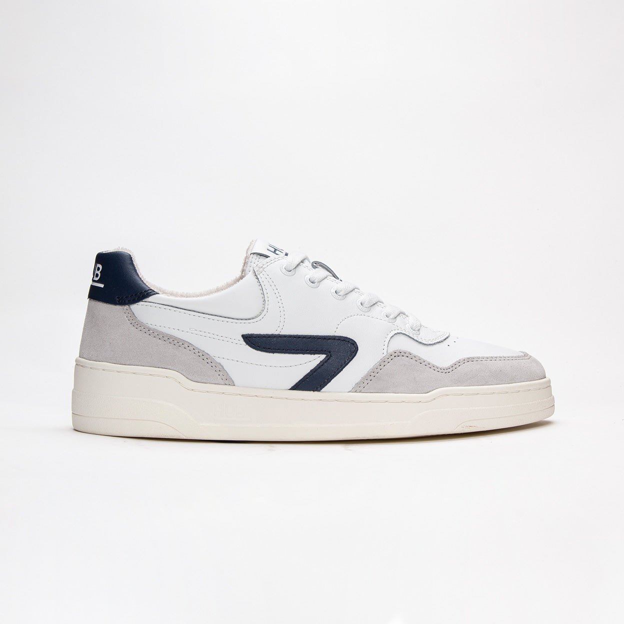 Court | White/Navy | Men - HUB Footwear