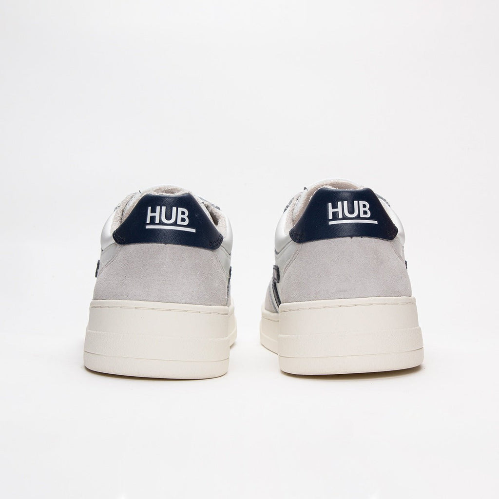 Court | White/Navy | Men - HUB Footwear