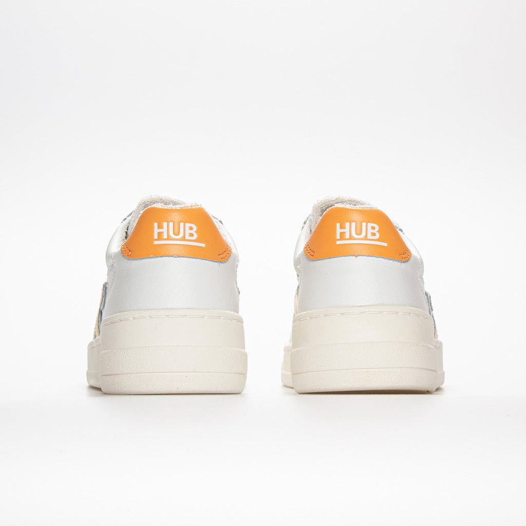 Court | White/Sun Yellow/Papaya | Women - HUB Footwear