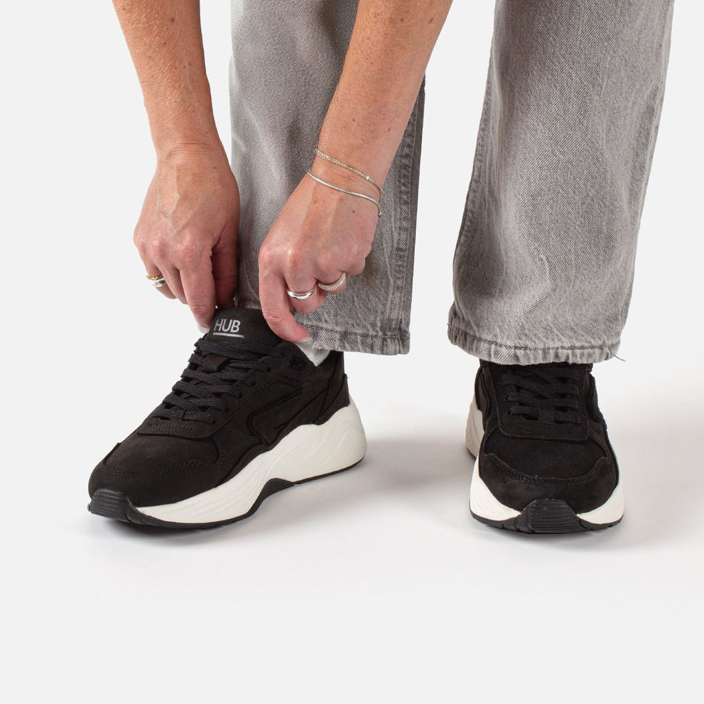 Glide | Black/Off White | Women - hubfootwear
