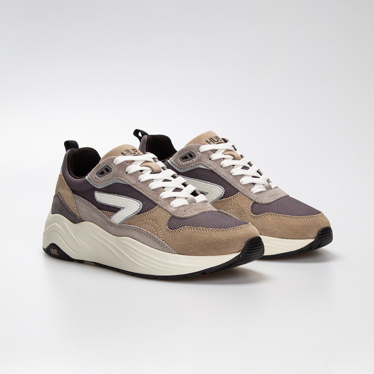 Glide | Dark Night/Off White/Almond Brown | Women - HUB Footwear