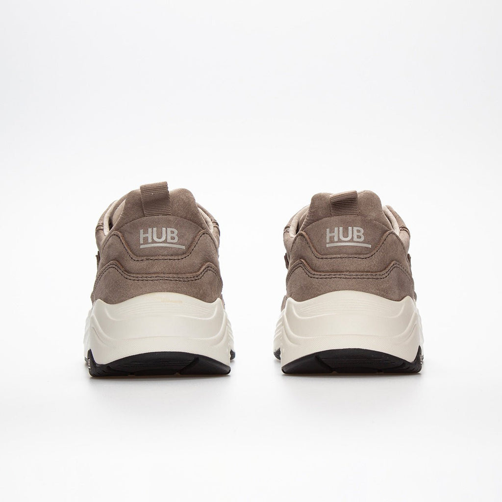 Glide | Dark Taupe/Off White | Women - hubfootwear