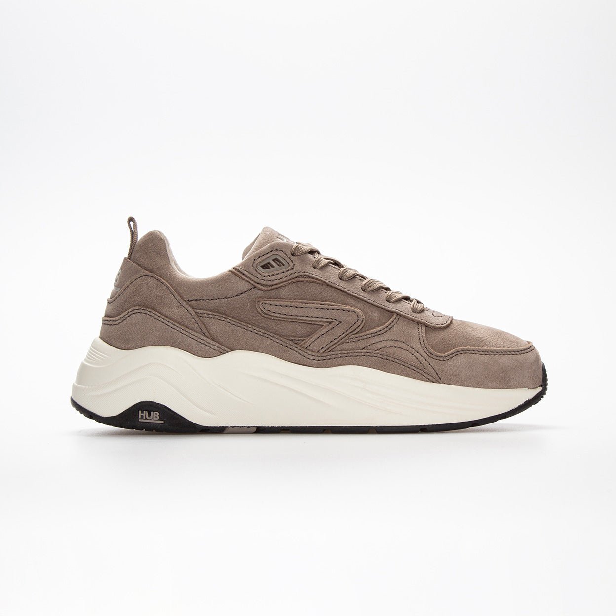 Glide | Dark Taupe/Off White | Women - hubfootwear