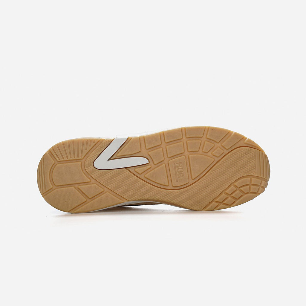 Glide | Light Beige/Off White/Cognac | Men - hubfootwear