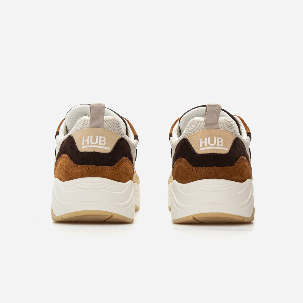 Glide | Light Beige/Off White/Cognac | Men - hubfootwear