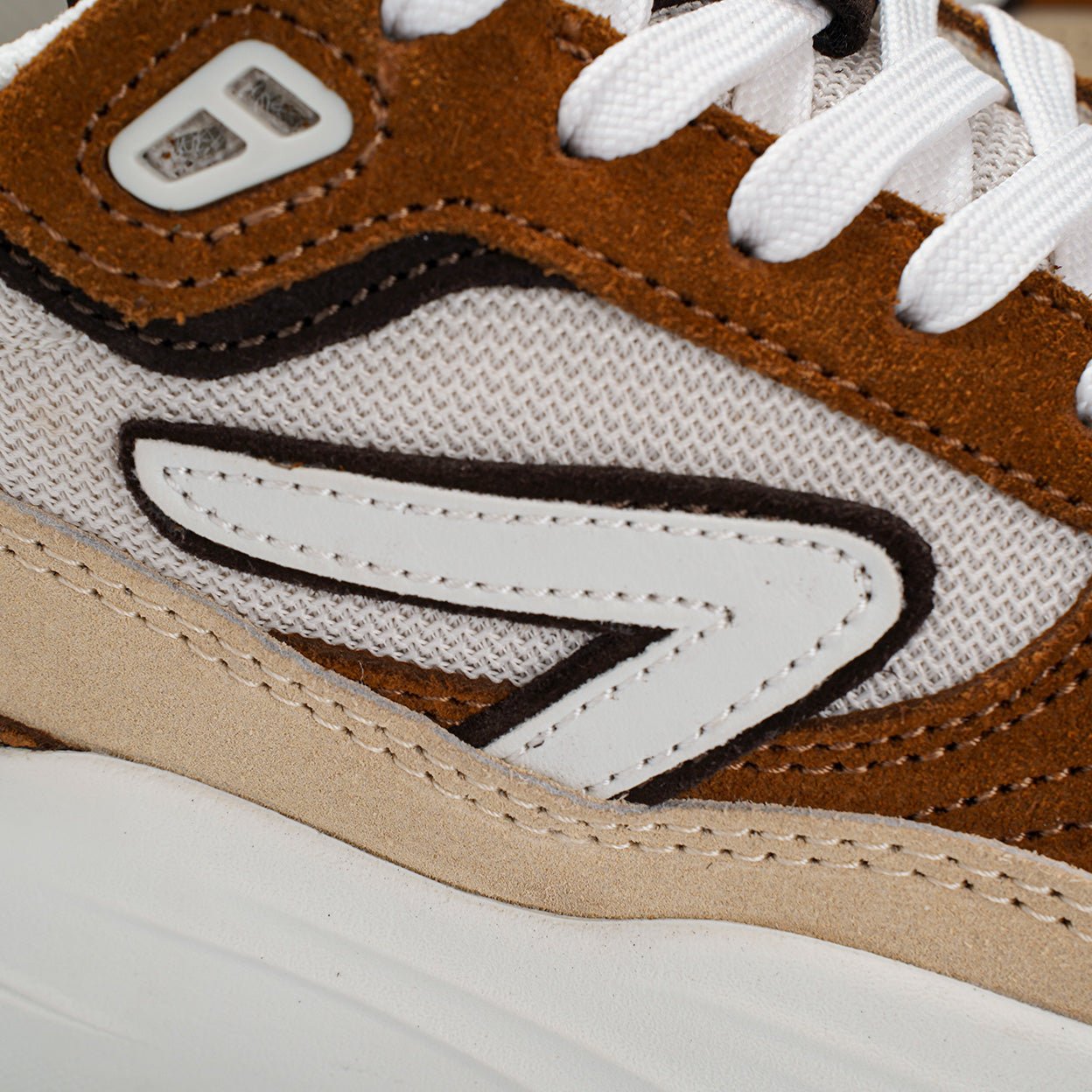 Glide | Light Beige/Off White/Cognac | Women - hubfootwear