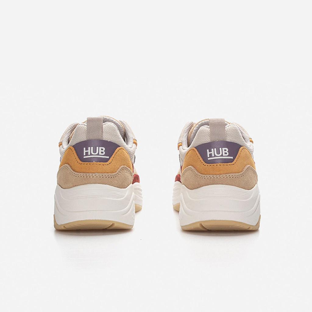 Glide | Light Beige/Off White/Red Ochre | Women - hubfootwear