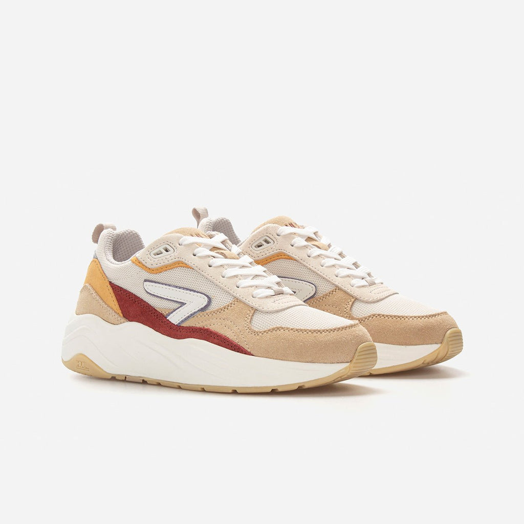 Glide | Light Beige/Off White/Red Ochre | Women - hubfootwear