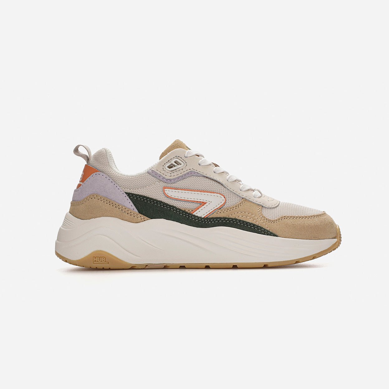 Glide | Light Beige/Off White/Sage Green | Women - hubfootwear
