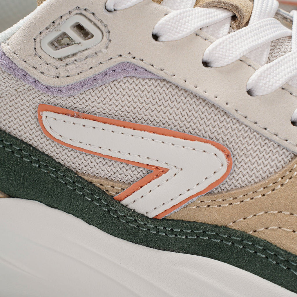 Glide | Light Beige/Off White/Sage Green | Women - hubfootwear