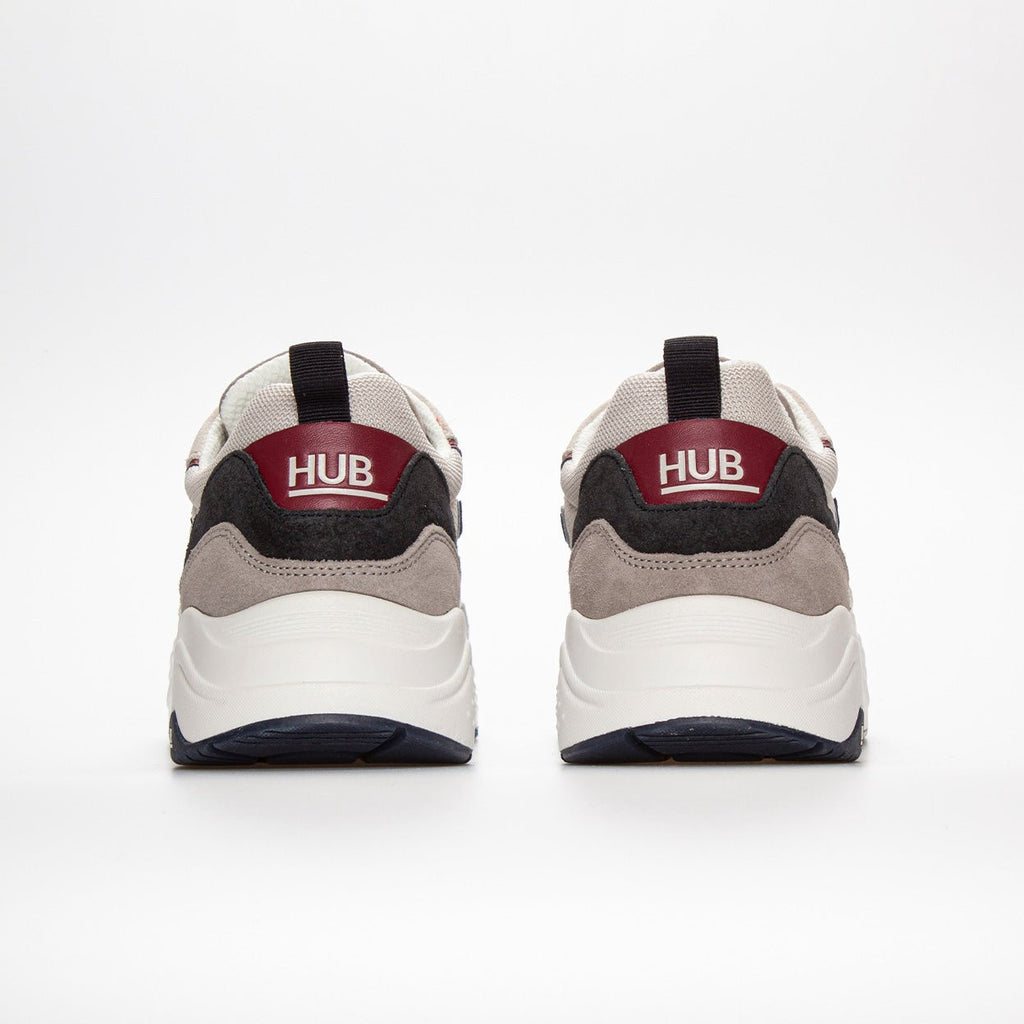 Glide | Light Bone/Cranberry/Navy | Men - HUB Footwear