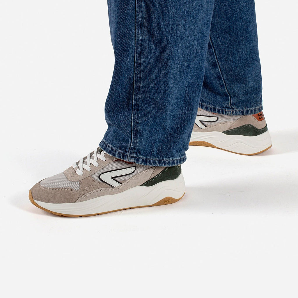 Glide | Light Bone/Off White/Dark Rust | Men - hubfootwear