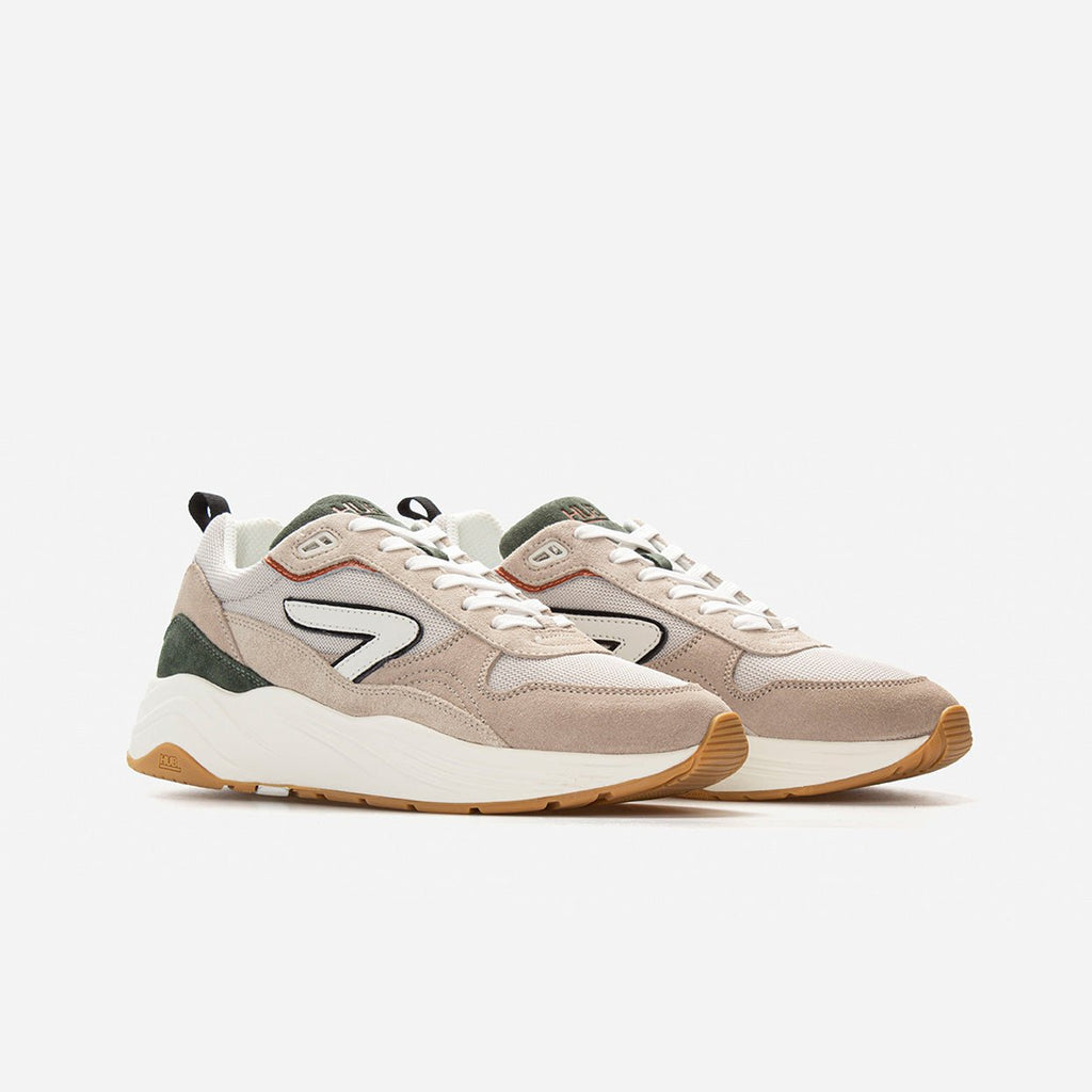 Glide | Light Bone/Off White/Dark Rust | Men - hubfootwear