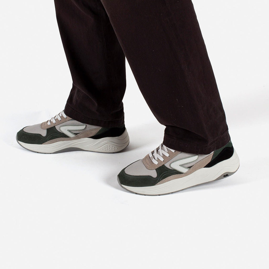Glide | Light Bone/Off White/Sage Green | Men - hubfootwear
