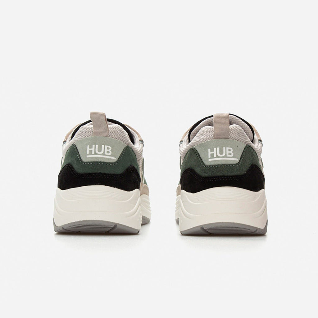 Glide | Light Bone/Off White/Sage Green | Men - hubfootwear