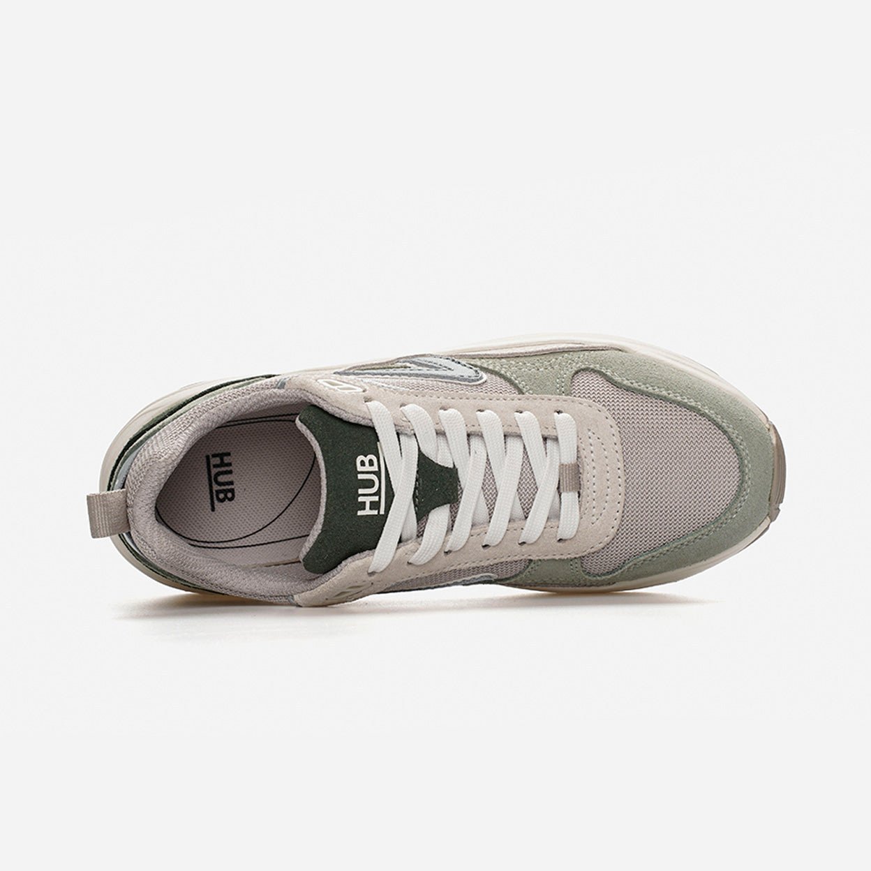 Glide | Light Bone/Sage Green | Women - hubfootwear