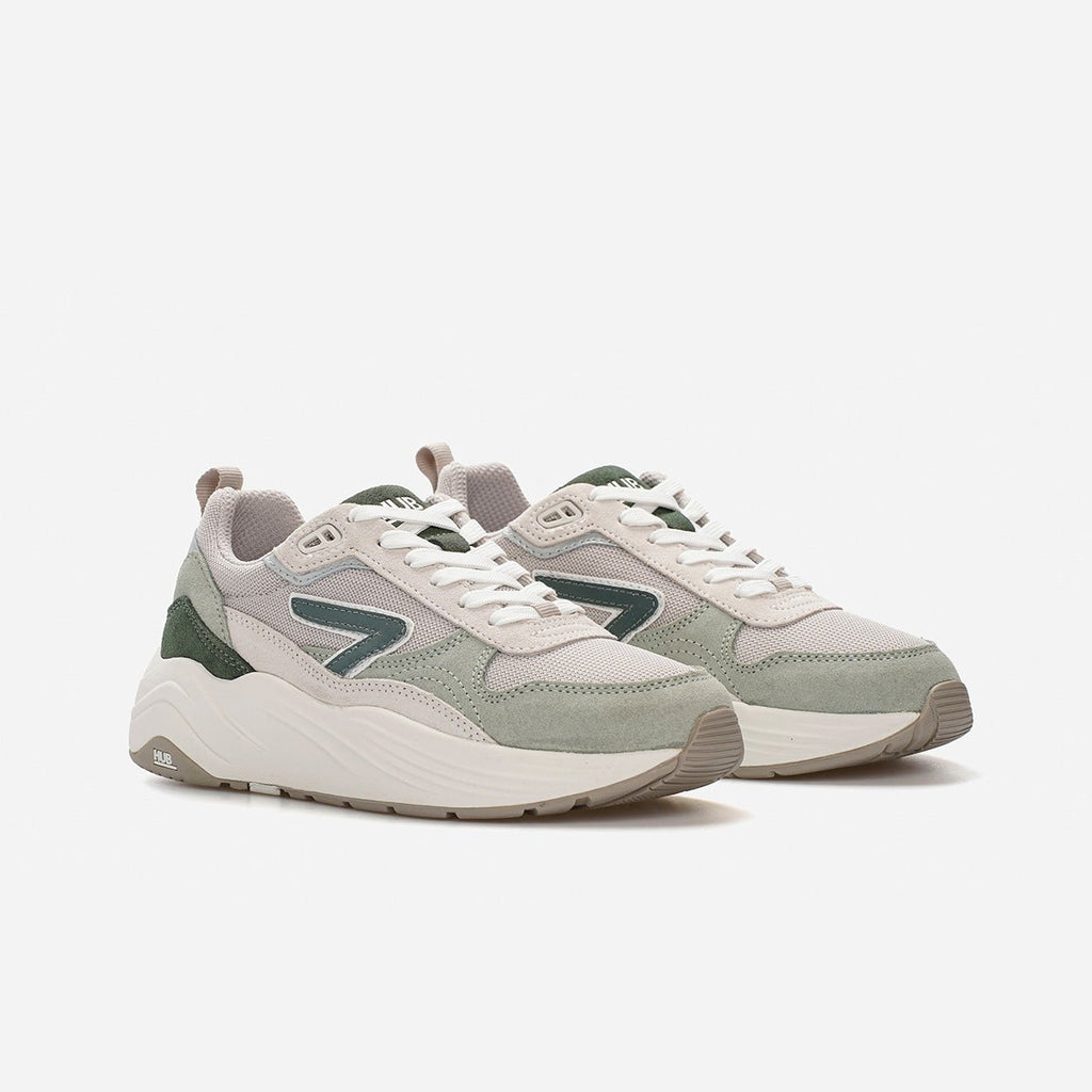 Glide | Light Bone/Sage Green | Women - hubfootwear