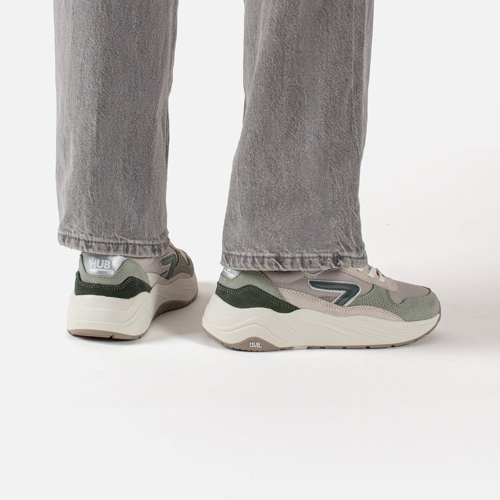 Glide | Light Bone/Sage Green | Women - hubfootwear