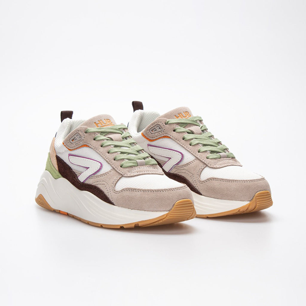 Glide | Off White/Beige/Avocado | Women - HUB Footwear