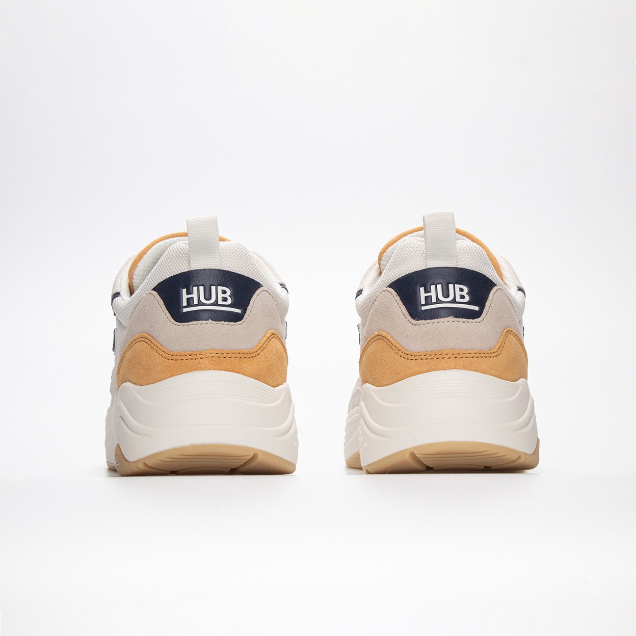 Glide | Off White/Navy/Oak | Men - HUB Footwear