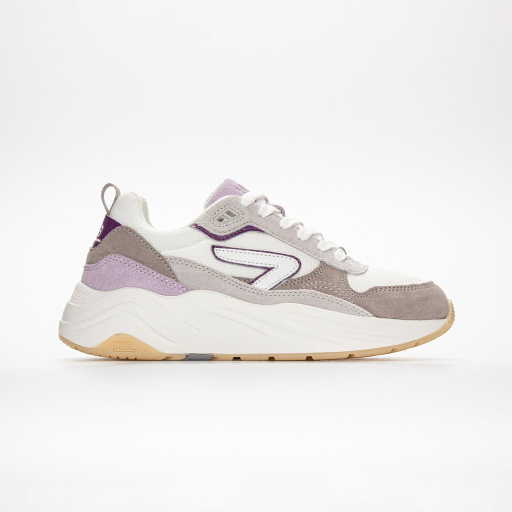 Glide | White/Dusted Grape/Neutral Grey | Women - HUB Footwear
