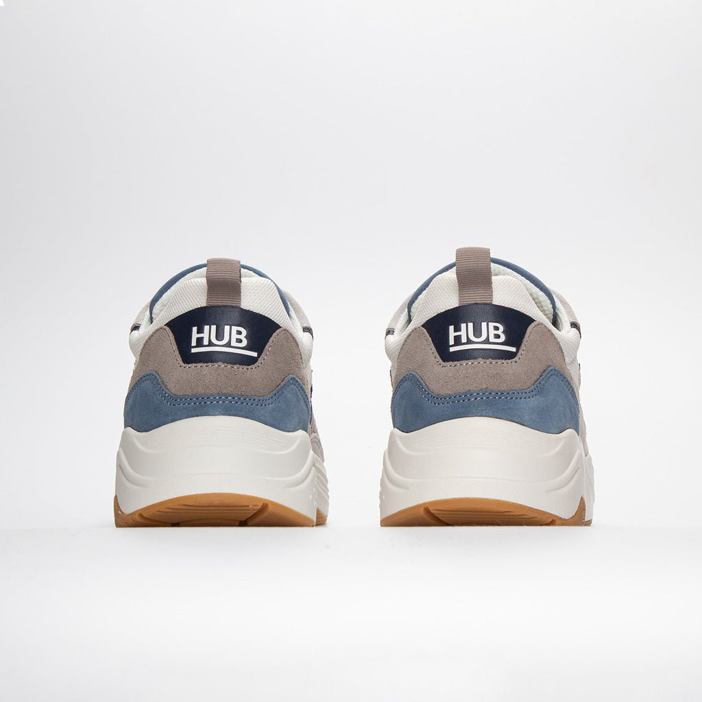 Glide | White/Navy/Elemental Blue | Men - HUB Footwear