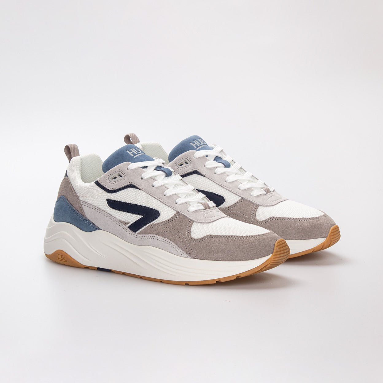 Glide | White/Navy/Elemental Blue | Men - HUB Footwear
