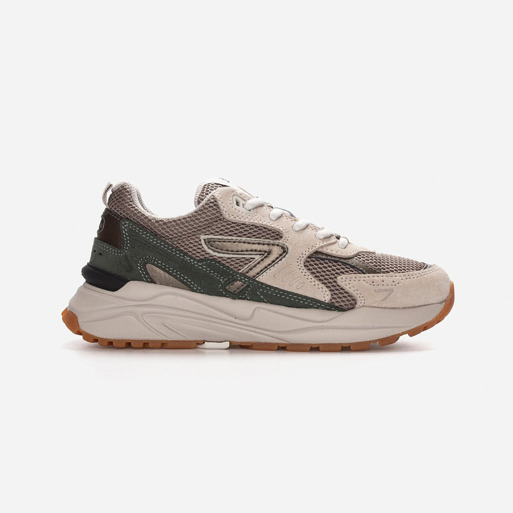 Grid | Almond Brown/Dark Bronze/Sage Green | Women - HUB Footwear