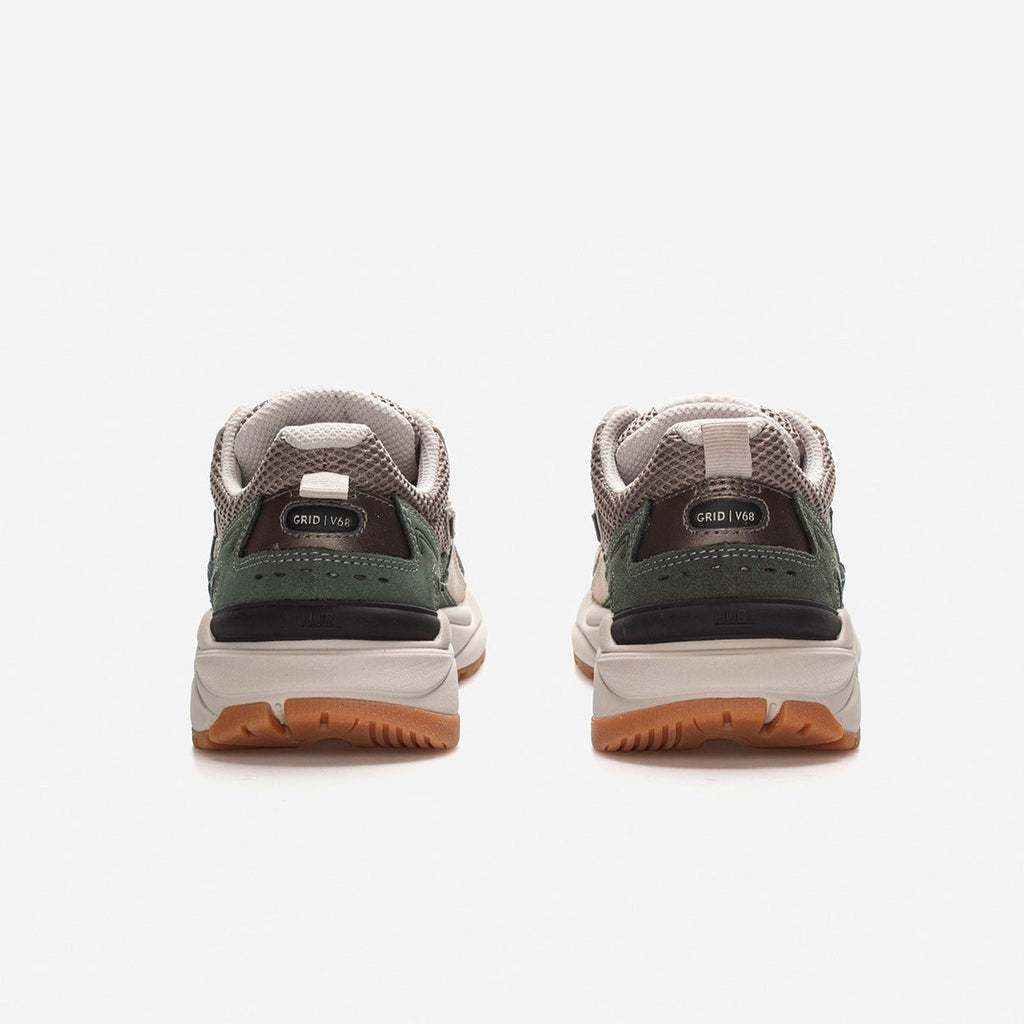 Grid | Almond Brown/Dark Bronze/Sage Green | Women - HUB Footwear