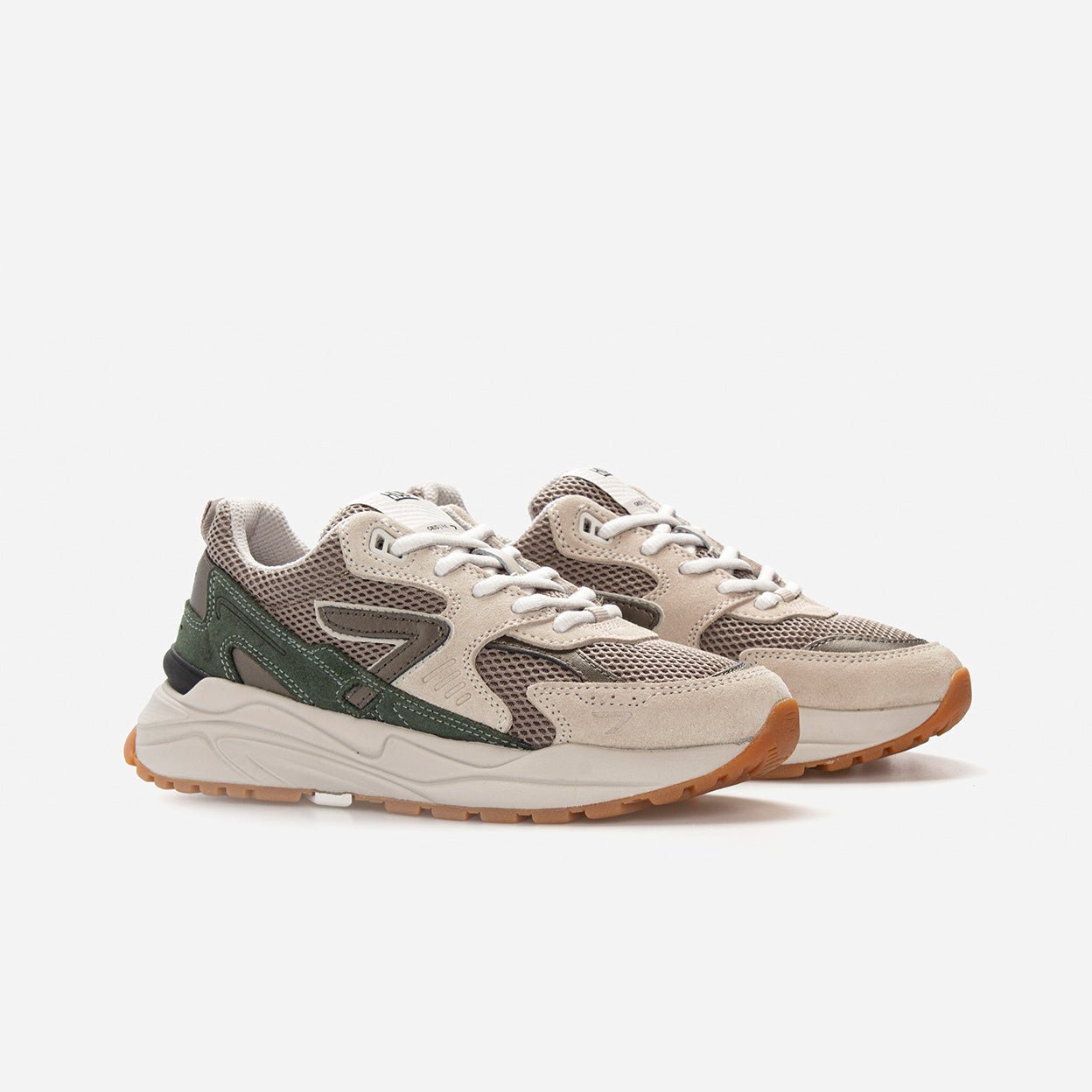 Grid | Almond Brown/Dark Bronze/Sage Green | Women - HUB Footwear