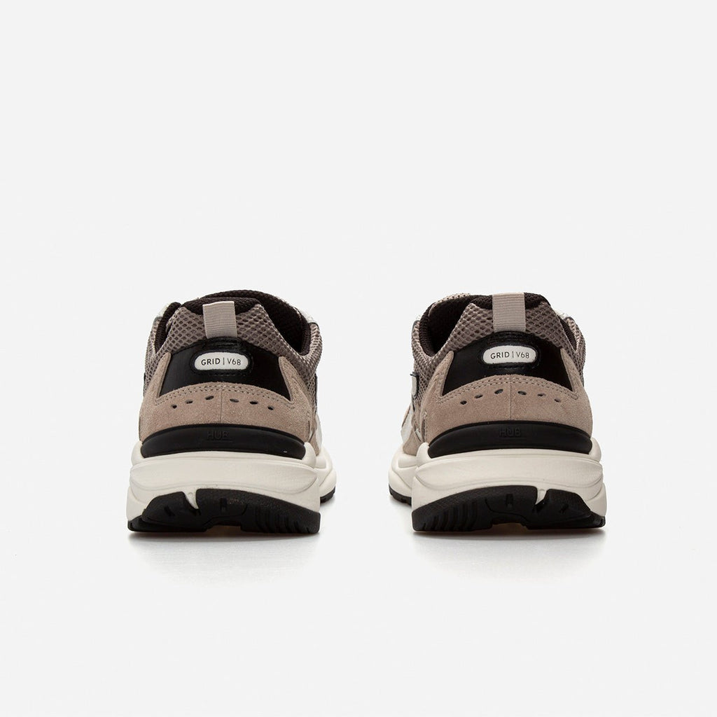Grid | Almond Brown/Off White | Men - hubfootwear