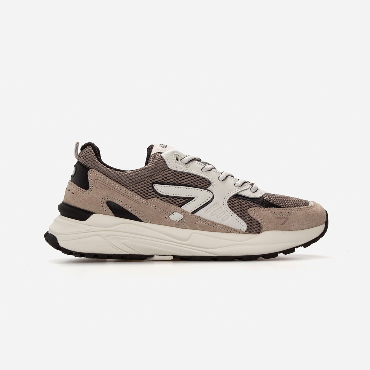 Grid | Almond Brown/Off White | Men - hubfootwear