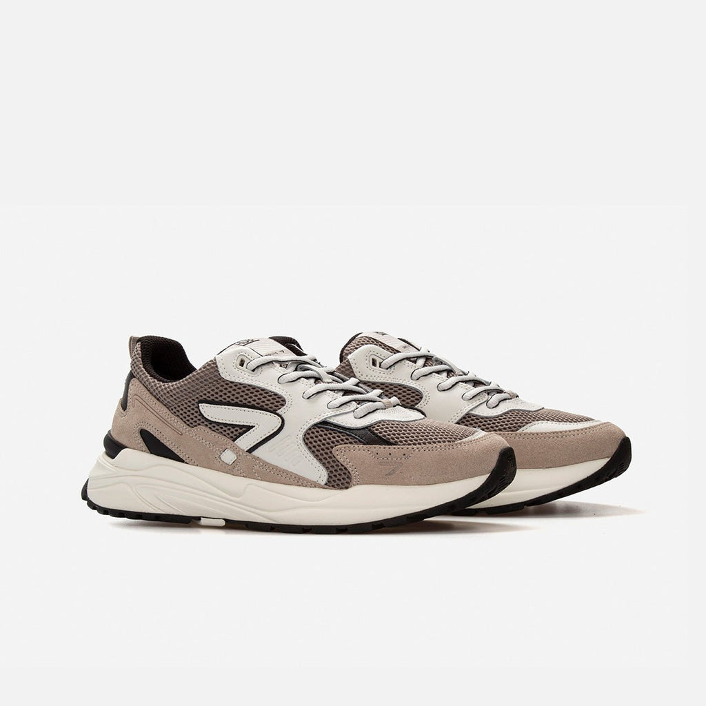 Grid | Almond Brown/Off White | Men - hubfootwear