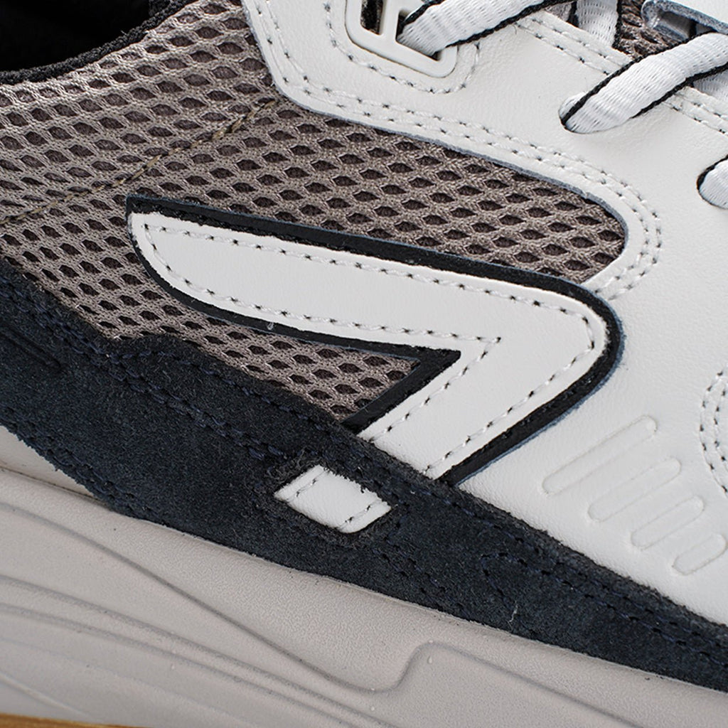 Grid | Almond Brown/Off White/Navy | Men - hubfootwear